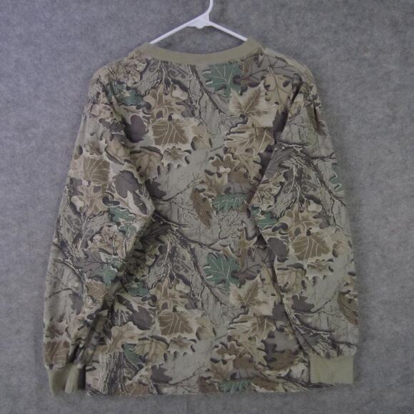 Cabela's Shirt Mens Large Camo Long Sleeve Crewneck Pocket Hunting Made in USA - Picture 7 of 8